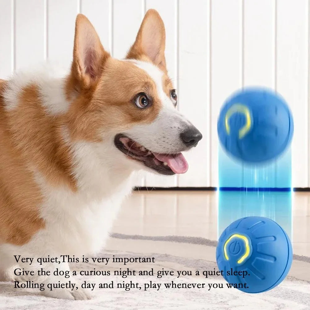 Smart Dog Toy Ball Electronic Interactive Pet Toy Moving Ball USB Automatic Moving Bouncing for Puppy Birthday Gift Cat Product