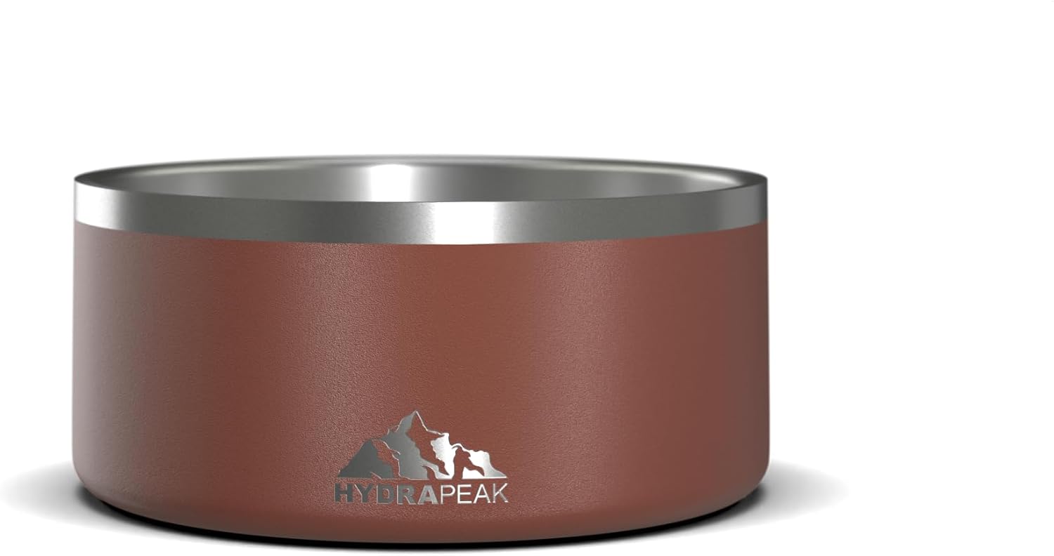 Dog Bowl; Non Slip Stainless Steel; Water and Food Dish; Large Sized and Small Dogs; 32Oz 64Oz; Multiple Sizes; 4 Cup | White