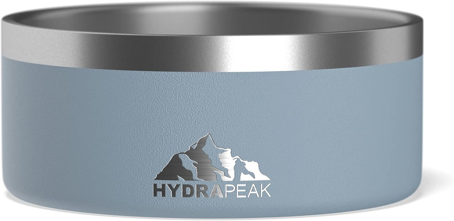 Dog Bowl; Non Slip Stainless Steel; Water and Food Dish; Large Sized and Small Dogs; 32Oz 64Oz; Multiple Sizes; 4 Cup | White