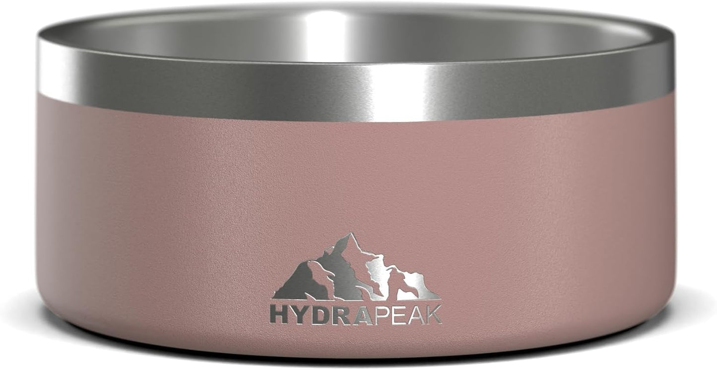 Dog Bowl; Non Slip Stainless Steel; Water and Food Dish; Large Sized and Small Dogs; 32Oz 64Oz; Multiple Sizes; 4 Cup | White