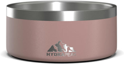 Dog Bowl; Non Slip Stainless Steel; Water and Food Dish; Large Sized and Small Dogs; 32Oz 64Oz; Multiple Sizes; 4 Cup | White