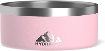 Dog Bowl; Non Slip Stainless Steel; Water and Food Dish; Large Sized and Small Dogs; 32Oz 64Oz; Multiple Sizes; 4 Cup | White