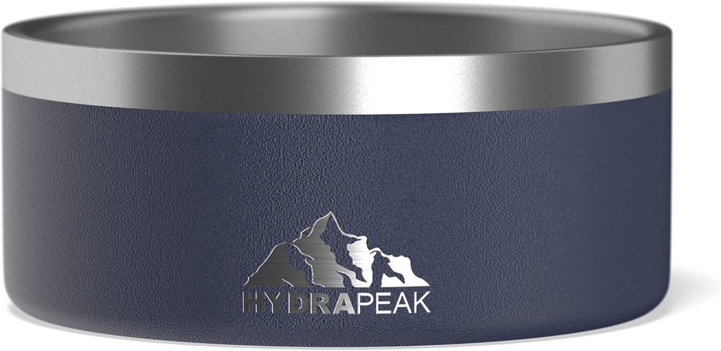 Dog Bowl; Non Slip Stainless Steel; Water and Food Dish; Large Sized and Small Dogs; 32Oz 64Oz; Multiple Sizes; 4 Cup | White