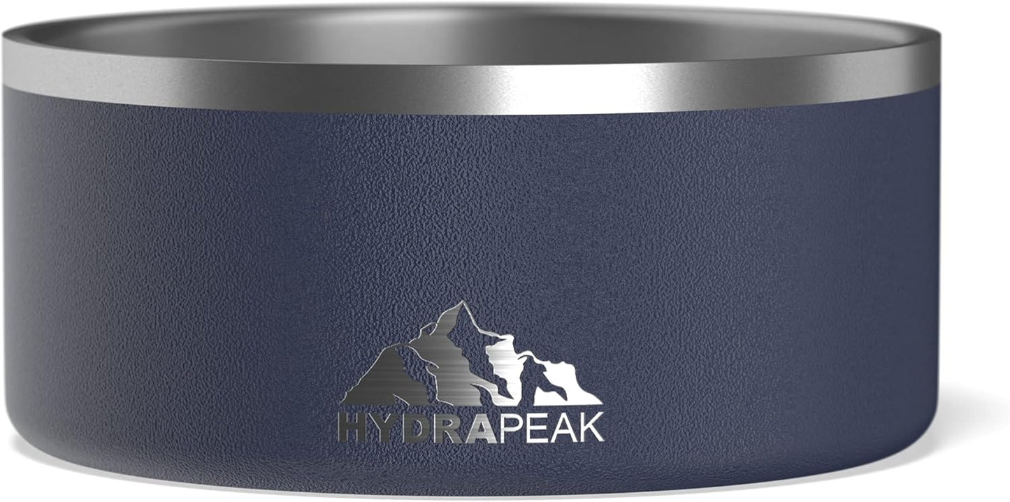 Dog Bowl; Non Slip Stainless Steel; Water and Food Dish; Large Sized and Small Dogs; 32Oz 64Oz; Multiple Sizes; 4 Cup | White