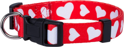 American Flag Dog Collar- Red White and Blue- Patriotic Collars for 4Th of July, USA- Adjustable Small, Medium, Large Breed Dogs (Medium, Flag I)