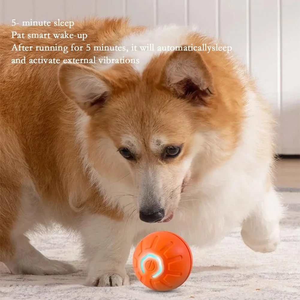 Smart Dog Toy Ball Electronic Interactive Pet Toy Moving Ball USB Automatic Moving Bouncing for Puppy Birthday Gift Cat Product