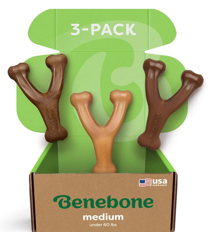 Maplestick Real Wood Durable Dog Chew Toy, Made in USA, Medium